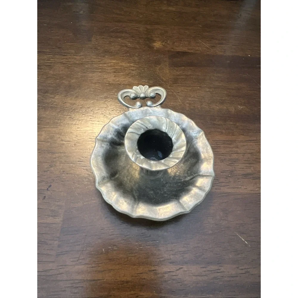 Vintage Chamberstick‎ Chamber Candle Holder